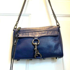 Rebecca Minkoff Navy Blue Mini Mac Crossbody Bag
